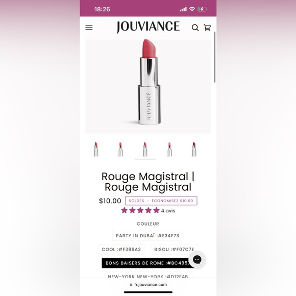 NEW 3 jouviance lipstick 4.5 g - Picture 6 of 8